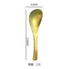 Cuchara de Titanio Puro con Alto Valor Estético, Cuchara para Sopa de Cristal de Hielo, Cuchara Doméstica Estilo Chino, Vajilla Portátil para Acampar al Aire Libre
