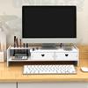 Rack Elevador de Altura para Computador Escritório Almofada Elevadora Multifuncional Gaveta de Armazenamento de Mesa Suporte para Monitor de Mesa
