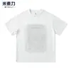 Camiseta Cool Retro Americana de Manga Corta para Hombre Verano 2025 Holgada Casual Diseño de Letras Estampadas en Acero Camiseta Superior