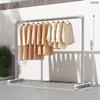 Varal de Tubo de Aço, Cabideiro, Varão para Secar Roupa, Varal de Chão Doméstico para Varanda, Quarto, Exterior, Pendurar Roupa, Tubo Simples para Secar Edredom