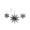 Colgantes Decorativos de Copo de Nieve de Acrílico Transparente Adornos de Copo de Nieve Navideños Accesorios de Decoración Festiva Transfronteriza Suministro Directo de Fábrica