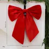 Pingente de Laço Grande de Natal Decoração de Tecido de Natal DIY Pingente de Laço para Árvore de Natal Decoração de Janela