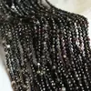 Cuentas redondas facetadas de ágata rayada negro natural 7A accesorios para pulsera DIY semi-terminados directo de fábrica