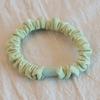 Multicolor Anel de Cabelo Intestinal Pequeno Tecido Elástico Temperamento Fashionável Anel de Cabelo Intestinal Gordo Corda de Cabelo Elástico Pregueado Simples Acessórios de Cabelo Fivela Plana