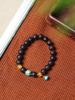 Fragancia Natural Hainan Jiangzhen Qinan Extremadamente Rojo Philippe Triple Cuenta Doble Círculo Pulsera de Cuerda para Hombre y Mujer Serie Mori