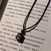 Collar Colgante Danza del León Libro Rojo Pequeño Unisex Cadena para Clavícula de Moda Chica Genial Mejor Amiga Regalo de Cumpleaños Estilo Chino Genial de Moda