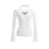 Camiseta de Manga Larga con Cuello Halter y Hombros Descubiertos de Moda para Mujer, Diseño de Primavera y Otoño, Camiseta Base Ajustada Sexy, Top Interior