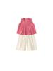 Ropa Infantil Yubao Traje de Niña Verano Nuevo Color Sólido Plisado Top sin Mangas Blanco Simple Casual Pantalones Conjunto de Dos Piezas