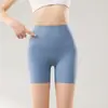 Shorts de Fitness Yoga de Secado Rápido de Cintura Alta, Alternativa Lulu, Pantalones Cortos de Verano de Cinco Puntos Tiburón, Leggings que No Requieren Usar Ropa Interior