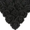 F7cm Cabeças de Flores de Rosa de Espuma PE Simulada Acessórios de Bola de Flores Suprimentos de Casamento Flores Artificiais Iluminação LED Buquê da Noiva