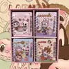 A7 Monchhichi Material de Estudio Cuaderno Pequeño de Espiral Cuaderno Portátil Lindo Cuaderno de Hojas Sueltas Bolsillo con Solapa Cuaderno de Pantalones