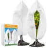 Capa de isolamento e proteção contra frio para plantas transfronteiriça, capa de isolamento térmico e proteção contra frio em tecido não tecido, capa de proteção contra geada e congelamento para plantas verdes de inverno