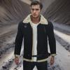 En Stock Europea y Americana 2024 Nueva Chaqueta Gruesa de Gamuza Sintética para Hombre, Chaqueta de Piel Artificial, Popular en Sitios Web Independientes