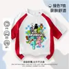Camiseta de Verão Fina Minecraft para Meninos Manga Curta Tendência Versátil Top Infantil Meia-Manga