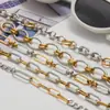 Jieding Pulsera Cubana de Acero Inoxidable con Combinación de Colores Europea y Americana Joyería de Lujo Ligero de Gama Alta Popular Transfronteriza Joyería de Acero de Titanio Modelo para Mujer