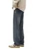 Ropa para Hombre Fengshe / Jeans Rectos de Pierna Ancha Elásticos de Lyocell para Hombre, Pantalones de Mezclilla para Hombre Vintage de Moda