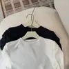 Camiseta básica de manga larga con cuello redondo, corte slim, estilo americano, elástica, adelgazante, tejido cepillado, capa base, top interior, otoño
