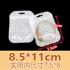 Bolsas Transparentes Auto-Sellantes, Bolsas Perladas Blancas, Empaques con Cierre Zip-Lock, Bolsas Láser, Bolsas de Empaque Escarchadas, Bolsas Selladoras para Joyería