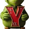 Decorações de Natal Transfronteiriças Novas de 26 Letras Monstro Verde Decorações de Árvore de Natal Grinch Enfeites de Presente de Feriado