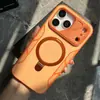 Aplicável à Capa de Celular com Suporte Magnético Apple 18promax iPhone 17 Cobertura Total Malha Dissipação de Calor Ponto de Apoio Capa Protetora