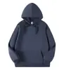 Moletom com capuz de algodão chinês transfronteiriço, corte solto, ombros caídos, moletom liso com gola redonda, moletom de marca de moda de exportação outono/inverno masculino