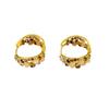 Brincos Exquisitos Brilhantes de Pedra Olho de Gato Marrom Design de Nicho Senso de Moda Argola de Orelha Versátil Anel de Orelha Brincos de Estilo Estrangeiro Brincos Brincos