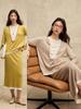 Conjunto de Ropa para Mujer Estilo Commuter Conjunto Combinado de Tejido de Lana Falda 26 Nuevo Color-Blocking de Principios de Otoño Suéter Conjunto de Dos Piezas