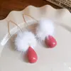 Aretes Ovalados de Acrílico con Patrón de Aguja Plateada, Aretes Sencillos Retro de Alta Gama, Casuales y Versátiles, Aretes Elegantes para Mujer