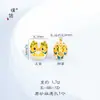 Tienda de oro con accesorios de oro arenado esmerilado para manualidades, cuentas de bebé de dragón azul quemado, cuentas de transferencia, accesorios de cuerda para pulseras