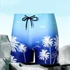 Traje de Baño de Playa Nuevo 2025 Traje de Baño de Playa con Estampado de Cocoteros Talla Grande Traje de Baño Bóxer para Hombre