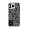 Estilo Garota Popular Estampa de Leopardo Preto e Cinza Espelho de Maquiagem Capa de Celular Atacado Maçã 17 Capa Protetora Anti-Queda Case com Espelho para Iphone12