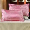 Juego de Almohadas de Algodón para Adultos Funda para Relleno de Almohada Individual Almohada Grande Funda para Almohada Par de Fundas de Almohada Jacquard de Algodón Puro