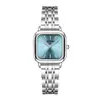Reloj Minimalista Cuadrado de Esfera Pequeña para Estudiantes Mujeres, Versátil Reloj de Cuarzo con Correa de Acero Estilo Ins para Mujeres Venta al por Mayor