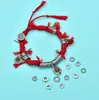 Plata Esterlina S925 Cuentas Sueltas de Plata Retorcida Patrón Martillado Cuentas Espaciadoras de Cráter Espaciador Pulsera de Cordón Trenzado Hecha a Mano Accesorios para Pulseras