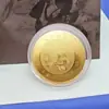 Moneda de la Suerte del Año de la Oveja 2027 Bolsa de Terciopelo, Moneda de la Suerte, Moneda Conmemorativa con Lámina de Oro, Regalo para Saludos de Año Nuevo y Buen Comienzo