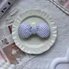 Tecido Mickey Bolinhas Laço para Boneca Acessórios Acessórios Boneca de Algodão Desenho Animado Laços Faixa de Cabelo Adorno