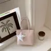 Nova Bolsa Tecida para Mulheres 2026, Bolsa Transversal Estilo Coreano Nicho com Pingente de Estrela, Bolsa de Mão Versátil, Bolsa de Ombro de Luxo