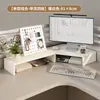 Soporte Elevador para Monitor de Computadora de Esquina, Bandeja para Teclado, Trípode de Escritorio, Almacenamiento Multinivel