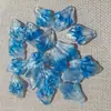 Folhas de Crisântemo de Vidro 21*30 Joias DIY Pétalas de Vidro Folhas Estilo Antigo Acessórios para Penteado Adereços de Cabeça Materiais de Contas
