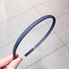 Diadema nueva simple de borde delgado esmerilado estilo coreano color Morandi antideslizante para lavar la cara diadema para presionar el cabello de uso universal horquilla