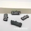 Oso blanco negro bebé Camelia accesorios de resina diy carcasa de teléfono móvil hebilla de zapato material pasador de pelo cuerda para la cabeza parche