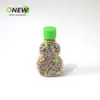 Garrafa Plástica Transparente em Formato de Cabaça de 50ml para Suco, Refrigerante e Bebidas, Garrafa Selada, Garrafa Transparente para Balas Arco-Íris e Grãos de Chocolate