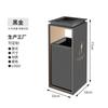 Cubo de Basura Comercial para Hotel Personalizado con Tapa, Elevador de Entrada, Vestíbulo de Centro Comercial, Pasillo, Vertical para Oficina, Acero Inoxidable