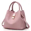 Bolsa de Ombro Patchwork para Mulheres de Comércio Exterior Transfronteiriço, Bolsa de Balde em PU, Bolsa de Mão de Couro Ultrafino Moda Europeia e Americana, Bolsa de Ombro e Transversal