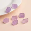 Beibeifu ametista natural pequeno corajoso cordão pingente esculpido cristal pequeno DIY pulseira fábrica atacado