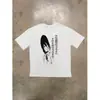 Camiseta de Manga Corta Estampada Estilo Harajuku Europeo y Americano Y2K de Verano, Top de Cuello Redondo, Camiseta Trendy Estilo Calle Oscuro Retro INS