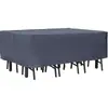 Funda impermeable, a prueba de polvo y a prueba de sol para mesa de exterior de tela Oxford engrosada 210D, para proteger muebles de exterior