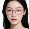 Gafas Ultra-Ligeras de Tr90 con Filtro de Luz Azul para Ojos Miopes para Hombres, Gafas Planas para Mujeres, Monturas de Gafas Estilo Coreano