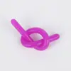 Fideos de tensión para descompresión transfronterizos, fideos de goma suave tpr de color visual sensorial para descompresión, juguetes de cuerda elástica al por mayor