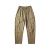 Pantalones Cargo de Pierna Ancha Estilo Japonés con Múltiples Bolsillos para Hombre, Pantalones Rectos Retro Estilo Hong Kong para Hombre, Pantalones Largos Casuales, Novedad Verano 2026